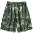 thumbnail image 3 of CONZONE Mens Casual Cargo Shorts Elastic Waist Drawstring Summer Shorts for Men Camouflage Lightweight Loose Fit Workout Gym Shorts With Pockets, 3 of 4