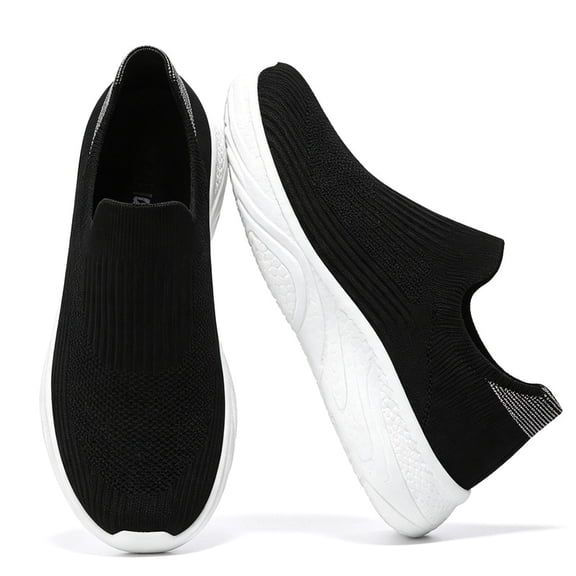 BERANMEY Breathable Mesh Running Shoes Women's Lightweight Slip-On Sneakers Comfortable Casual Tennis Shoes for Walking & Sports Casual Sneakers for Women and Men Couple Shoes