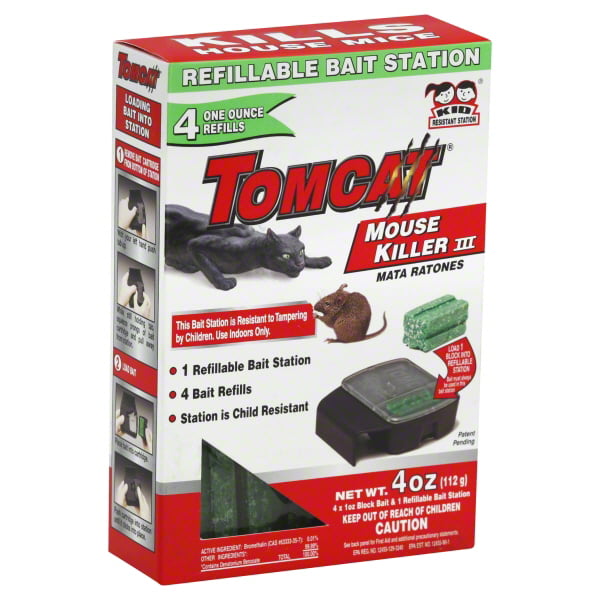 Tomcat Mouse Killer III Refillable Mouse Bait Station