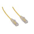 thumbnail image 1 of 2 Pi. Snagless Moulé Boot Pur Cuivre CAT6A Jaune Mince Ethernet Patch Cable, 1 of 1