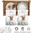 thumbnail image 5 of Spring Kitchen Towels Set of 4, Farmhouse Bicycle Botanical Floral Flowers Absorbent Dish Towels for Kitchen, Microfiber Hand Towel, Quick Drying Tea Towel for Cleaning Decorative Dishcloths, 5 of 7