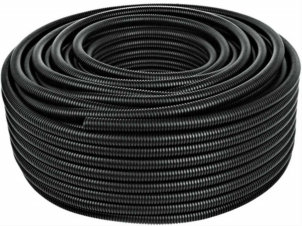 50/' Feet 1//2/" Black Split Loom Wire Flexible Tubing Wire Conduit Hose Cover