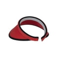 thumbnail image 4 of Top Headwear 2 Tone Cotton Clip On Visor 3 Inch Wide Brim Red/Black, 4 of 4