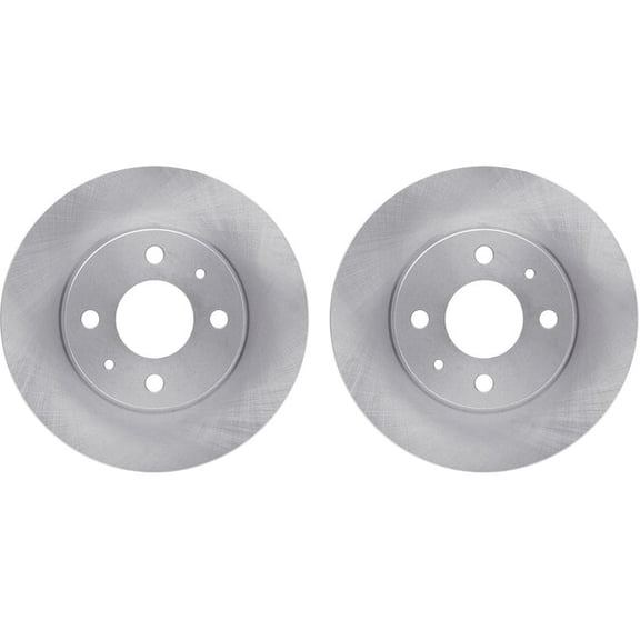 Rear Brake Rotor Set - Compatible with 2012 - 2019 Fiat 500 2013 2014 2015 2016 2017 2018