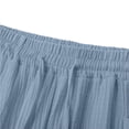 thumbnail image 5 of Yievot Womens Capri Pants Summer Elastic Waist Casual Pants Side Slit Drawstring Beach Capris with Pockets, 5 of 5