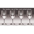 thumbnail image 2 of Patterson Irish Coat of Arms Wine Glasses - Set of 4 (Sand Etched), 2 of 2