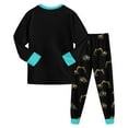 thumbnail image 6 of Hessimy Toddler Boys Girls Spring Summer 2Pcs Long Sleeve Sweatshirt Tops Pants Warm Casual Sweatsuit, Warm Casual Sweat(Black,5-6 Years), 6 of 7