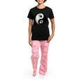 thumbnail image 4 of CafePress - Wolf Therian Ying Yang Women's Dark Pajamas - Women's Short Sleeve Print T-Shirt and Pants Dark Cotton Pajama Set, 4 of 7