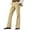 Khaki, variant on Hxshgdsn Mens Flared Dress Pants Ragular Fit Long Golf Pant With Pocket Trendy Casual Suit Workwear Pink L