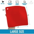 thumbnail image 2 of Zulay Kitchen 4 Pack Silicone Trivet Mat Set 7”x7” Silicone Pot Holders - Red, 2 of 6