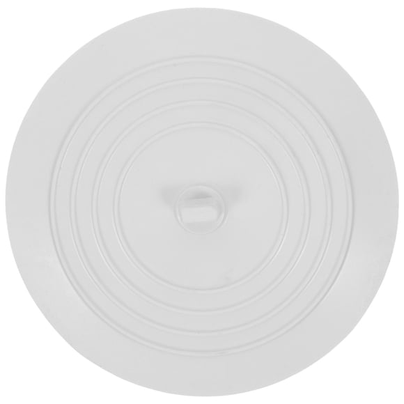 Raindrops White Rubber Bath Tub Plug for Bathroom Drain Stopper with Tight Seal and Easy Installation