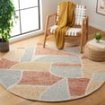thumbnail image 2 of SAFAVIEH Metro Lynett Geometric Area Rug, Taupe/Grey, 6' x 6' Round, 2 of 8