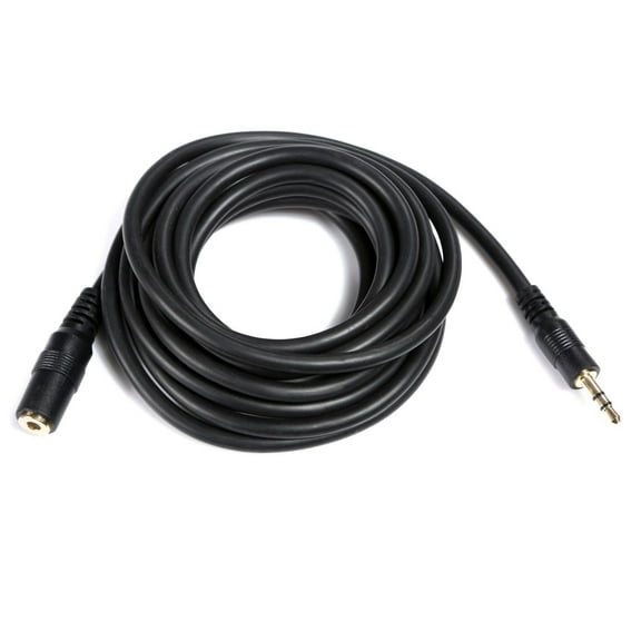 Movo MC10 10-foot (3m) TRS Female 3.5mm to TRS Male 3.5mm Extension Cable for Camera/Video Microphones (fits Rode, Takstar, Audio-Technica, Canon, Nikon)
