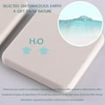thumbnail image 3 of 2 Pcs Water Absorbing Stone Trays, Kitchen/Bathroom Sink Soap Dish, Diatomite Tray Used for Hand Soap & Cosmetic Bottles in The Modern Home, 3.15" W x 6.3" L, Dark Gray, 3 of 10
