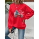 thumbnail image 2 of Sudadera con cuello redondo y estampado navideño de camioneta nueva de 2024, sudadera de algodón de 300 g para mujer, sudadera de uniforme para mujer Y2K, 2 of 5