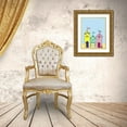 thumbnail image 3 of Fab Funky 12x14 Gold Ornate Wood Framed with Double Matting Museum Art Print Titled - Beach Huts 1, 3 of 4