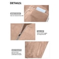 thumbnail image 5 of GIRUNS Men's Casual Varsity Jacket Vintage Suede Bomber Jackets Lightweight Outerwear Coat Khaki L, 5 of 6