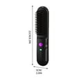 thumbnail image 3 of Peine Inalámbrico, con Recubrimiento de Aceite Esencial, Carga Usb Portátil, 2 Ajustes de Temperatura, Alisado y Rizador Antiarañazos, Batería de 2700 Mah, Ideal para Viajes, Color Beige, Ta, 3 of 6