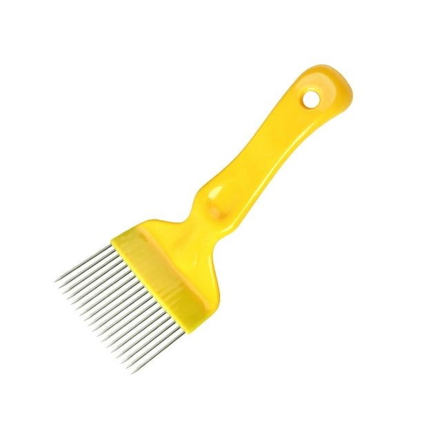 Horquillas para desopercular miel de abeja Horquillas Herramientas Prácticas Fáciles de transportar Ligeras Miel Amarillo