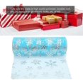 thumbnail image 2 of Tulle Roles, Glitter, Snowflakes, Printed Tulle, Blue Net Band For Christmas, 15cm*10m, 2 of 5