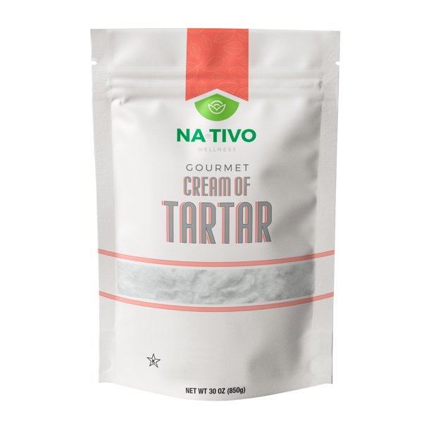 NaTivo Gourmet Cream of Tartar Food Grade Gluten Free Keto and Paleo Non GMO 30 oz bag