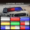 thumbnail image 5 of Car LED Emergency Strobe Light Bar Flash Patterns Traffic Warning Hazard Auto Flash Parking Signal Windshield Waterproof 12V 24V, 5 of 5
