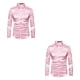 thumbnail image 2 of Sonducket Camisa transpirable para hombre Satén con mangas largas - Trabajo Boda o hogar Camisa para hombre Manga larga formal Rosa grande S rosa S 2piezas, 2 of 6