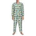 thumbnail image 3 of Lsque Lighthouse Pattern Long Sleeve Pajama Set for Men - Soft 2-Piece Sleepwear and Loungewear Set with Pockets, Comfy Nightwear-Small, 3 of 7