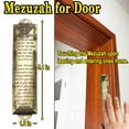 thumbnail image 3 of Mezuzah for Door, Metal Mezuzah with Scroll for Door, Jewish Door Mezuzah with English/Hebrew House Blessing for Jewish House Warming Gift, 3 of 3