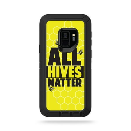 MightySkins Skin Compatible With OtterBox Defender Galaxy S9 - All Hives Matter | Protective, Durable, and Unique Vinyl Decal wrap cover | Easy To Apply, Remove, and Change Styles | Made in the