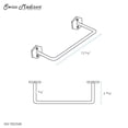 thumbnail image 4 of Brusque 12" Towel Bar in Matte Black, 4 of 4
