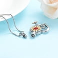 thumbnail image 6 of Sunflower Cremation Jewelry Heart Urn Necklace for Ashes for Women Human Pet Memorial Crystals Pendant, 6 of 7