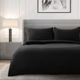 thumbnail image 2 of Deconovo Bed Sheet Set, Brushed Microfiber Soft Sheets for Bedroom, Queen, Black, 4 Piece, 2 of 8