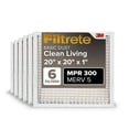 thumbnail image 1 of Filtrete 20x20x1 Filtro de aire para horno de CA MERV 5 MPR 300 Captura partículas no deseadas Filtro de limpieza de aire electrostático plisado de 3 meses de 1 pulgada, paquete de 6 (tamaño real 19.6, 1 of 9