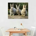 thumbnail image 2 of COMIO Rabbit Pictures Canvas Wall Art For Living room Prints Poster Printing、Bedroom、Office 、Decorations, 2 of 4