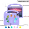 thumbnail image 6 of Dteck Crossbody Strap Kids Case for iPad Air 11 inch 2025 M3/iPad Pro 11 inch (M4) 2024/iPad Air 11 inch (M2) 2024,Cute EVA Hand Grip Case Shockproof Kickstand Cover with Shoulder Strap,Purple, 6 of 6
