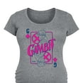thumbnail image 3 of Marvel X-Men - Gambit Playing Card - Maternity Scoop Neck Graphic T-Shirt, 3 of 5