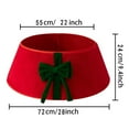thumbnail image 2 of Christmas Tree Collar,Xmas Tree Ring Skirt Rustic Tree Skirt For Christmas Decor Xmas Holiday Home Party Decorations(22Inch,F), 2 of 2