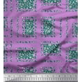 thumbnail image 1 of Soimoi Cotton Voile Fabric Leaves,Bird & Floral Patchwork Printed Fabric 1 Yard 56 Inch Wide, 1 of 3