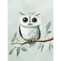 Cute Owl Canvas Wall Art/PaintingSuitable for Living RoomBedroomBathroomOfficeand Nursery Decoration.