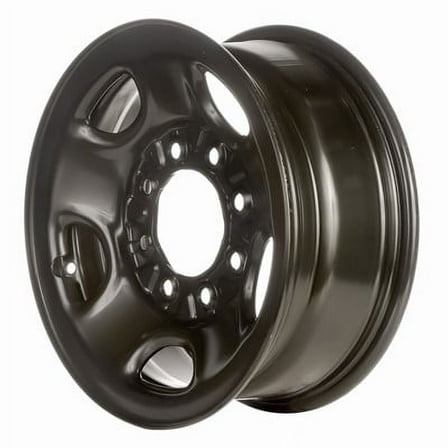 KAI 16 X 6.5 Reconditioned OEM Steel Wheel, Black Full Face, Fits 1999-2010 GMC Sierra