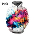 thumbnail image 3 of Sudadera con capucha colorida con estampado 3D para hombre, sudadera con patrón de salpicaduras de pintura, sudadera de moda Harajuku, sudaderas con capucha de calle, camisetas de manga larga, 3 of 5