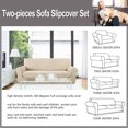 thumbnail image 6 of TOPCHANCES Stretch Chair Slipcovers, Sofa Covers, 2-Piece Sofa Cover Couch Furniture Protector, Polyester Spandex Fabric for Pets Kids Children Dog Cat, 6 of 6