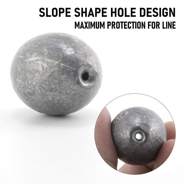 Egg Sinker 4oz 5pcs Fishing Weights Sinkers Bass Fishing