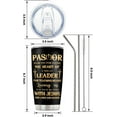 thumbnail image 6 of Pastor Appreciation Gifts for Women, 20oz Pastor Thank You Tumbler Cup, Pastor Insulated Travel Coffee Mug, Religious Scripture Gifts Baptism Christian Faith Gift Pastoral Gift from Church, 6 of 6