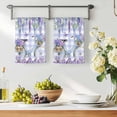 thumbnail image 3 of Purple Flowers Kitchen Towels Set of 1, Weeping Spring Floral Bicycle Checkered Absorbent Dish Towels for Kitchen, Microfiber Hand Towel, Quick Drying Tea Towel for Cleaning Decorative Dishcloths, 3 of 7