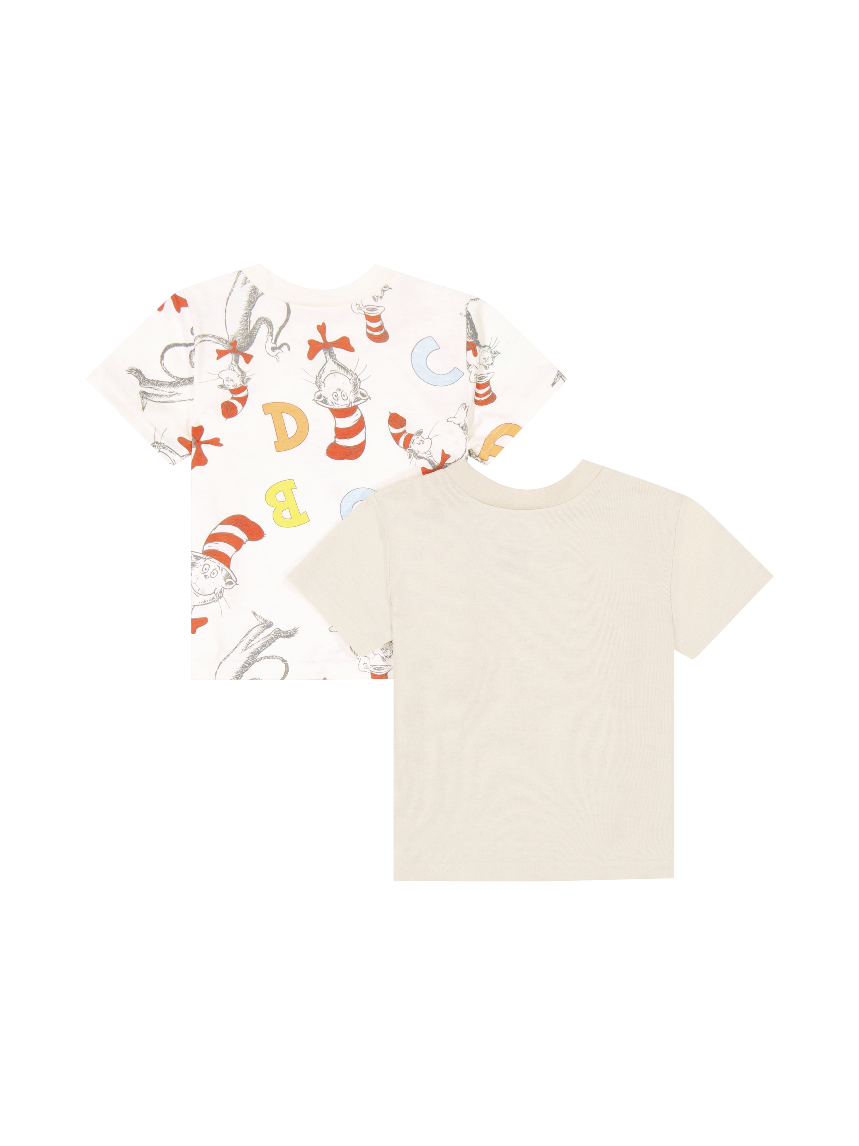 The Cat In The Hat Baby Boy 2 Pack Short Sleeve Tee Shirts, Sizes 0/3 Months-24 Months