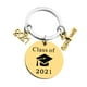 thumbnail image 1 of Llaveros para mujer, llavero de billetera, llavero de auto, lindo llavero de graduación de 2021, regalo de acero inoxidable, rompecabezas educativo tricolor., 1 of 2