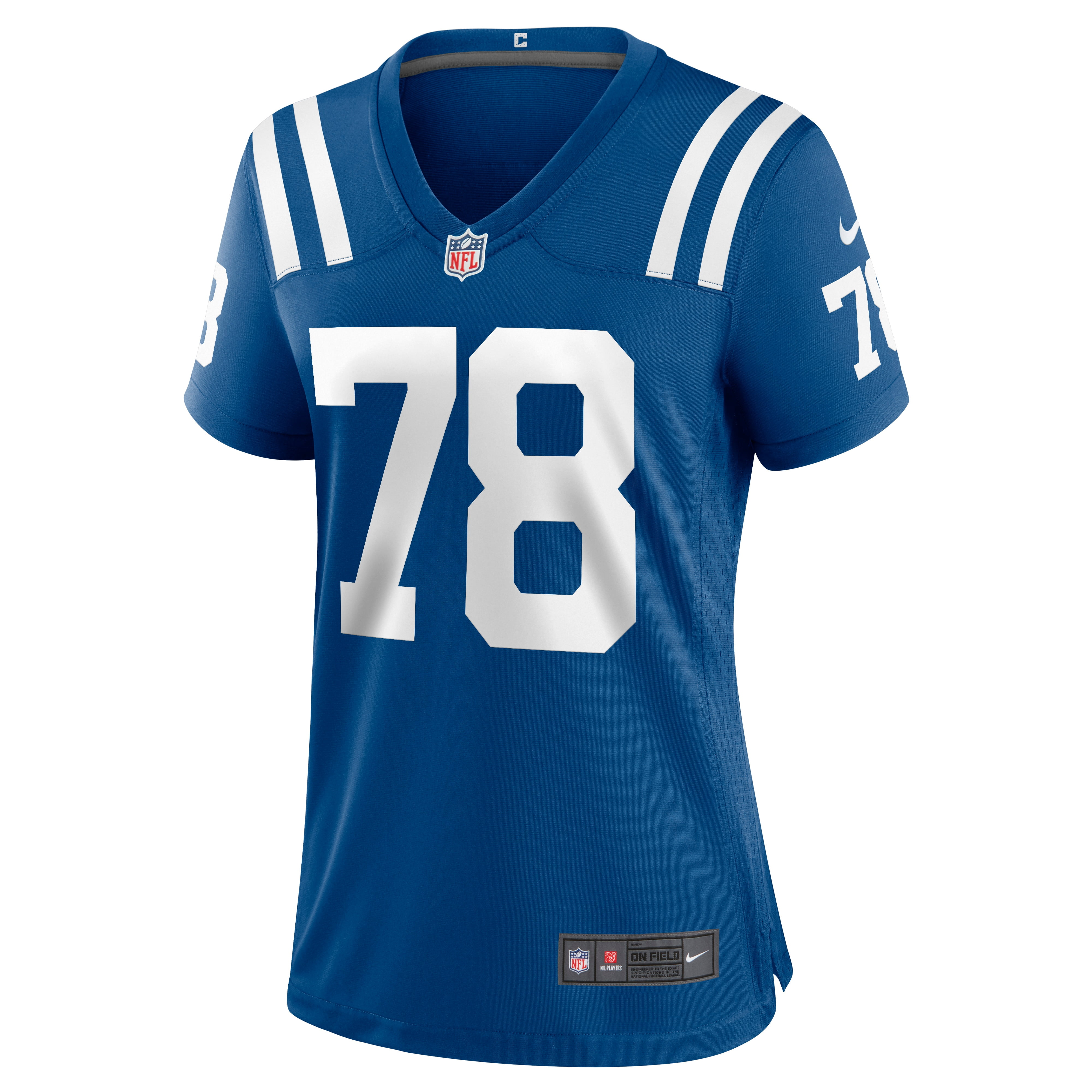 Nike Indianapolis Colts No78 Ryan Kelly White/Pink Women's Stitched NFL Limited Rush Fashion Jersey