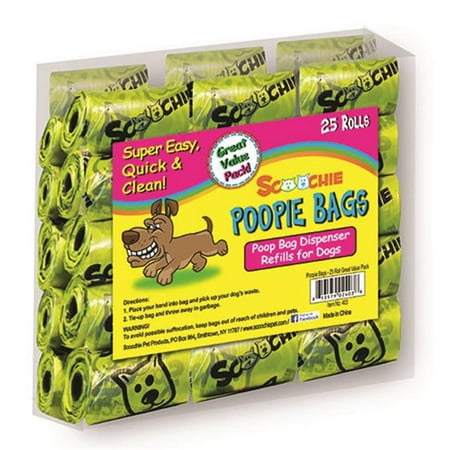 UPC: 0813579024038 | Schoochie Pet 403 Roll Super Value Poop Bags – 25 Pack